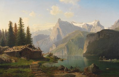 Am Vierwaldstättersee von Johannes Bartolomaus Duntze